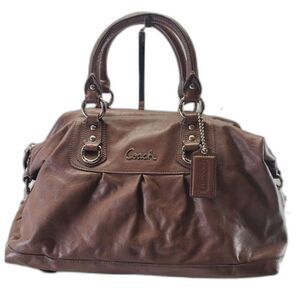 Coach Ashley Brown Leather Satchel